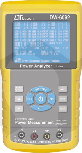 DW 6092 -analyzátor a wattmetr