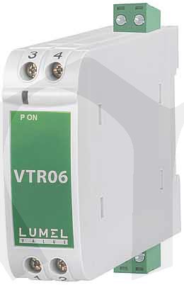 Převodník VTR06-03221, 4..20mA/4..20mA dva výstupy, nap.60..300V ac/dc